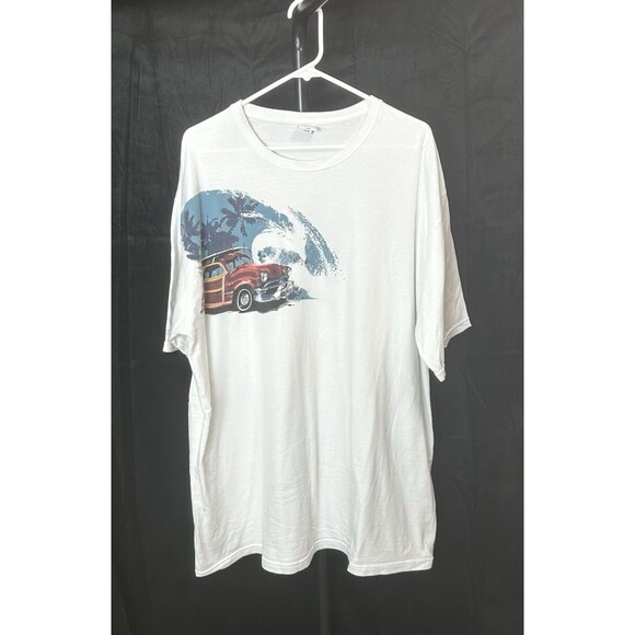 Crazy Shirt Unisex XXL Surfing Fun Print White T-shirt - Picture 1 of 10